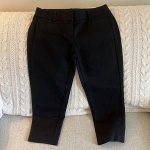 LOFT Marisa Cropped Black Pants - Size 00P
